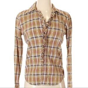 Earl Jean Twilightcore floral western button down shirt small